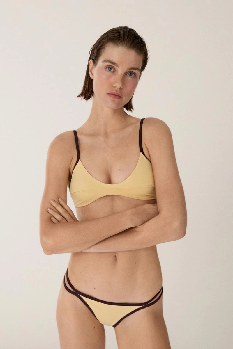 Трусы для бикини с контрастным цветом