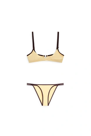Топ бикини с контрастными деталями- Заказать в России