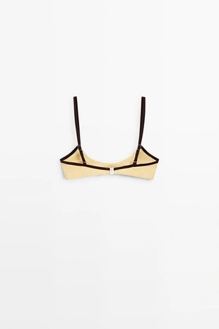 Топ бикини с контрастными деталями- Заказать в России