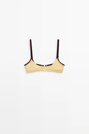 Топ бикини с контрастными деталями- Заказать в России