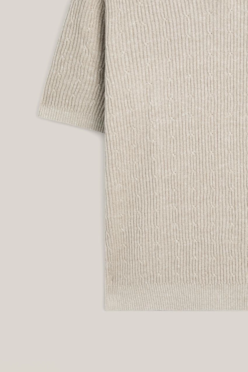 Поло свитер в стиле аранского плетения - лимитированная коллекция