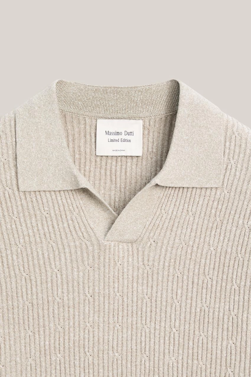 Поло свитер в стиле аранского плетения - лимитированная коллекция