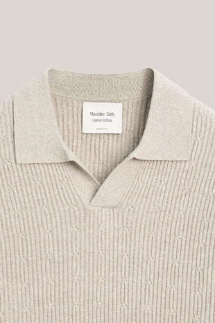 Поло свитер в стиле аранского плетения - лимитированная коллекция- Заказать в России