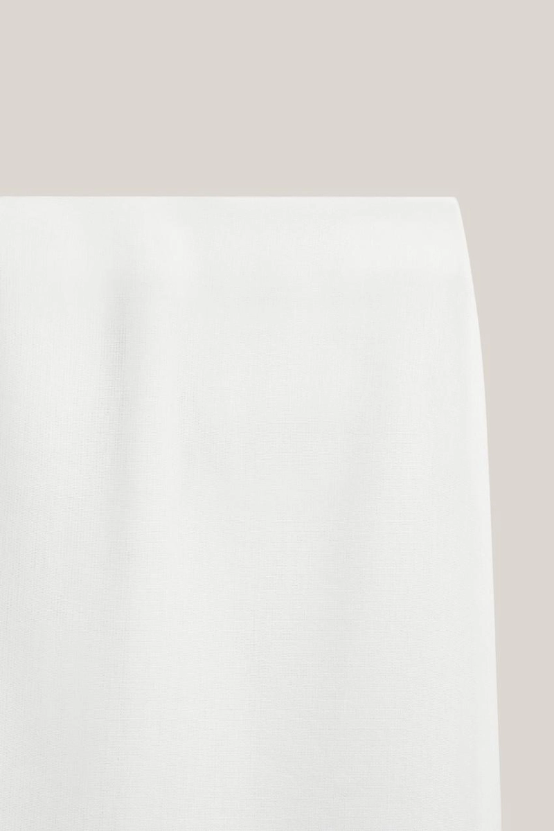 Юбка-миди прямого кроя из льняной смеси - limited edition