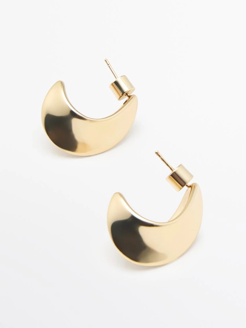 Серьги moon hoop