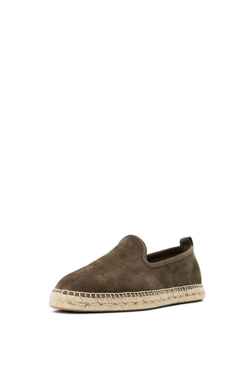 Эспадрильи из кожи