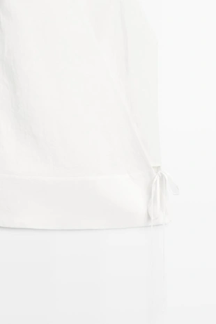 Купить Massimo Dutti Топ из 100% льна с деталями корсетного пояса