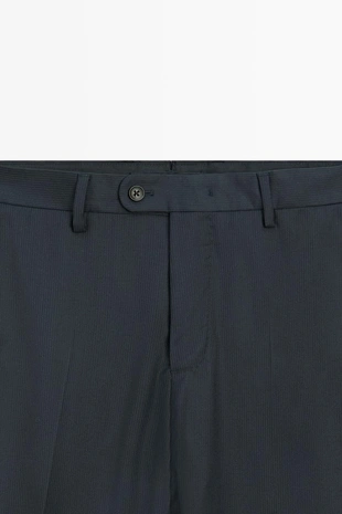 Купить Massimo Dutti Полосатые брюки-костюм из шерстяной смеси