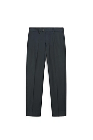 NAVY BLUE | 3674/560/401 - Massimo Dutti Полосатые брюки-костюм из шерстяной смеси