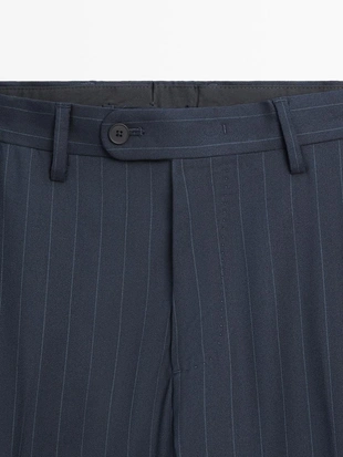NAVY BLUE | 3661/531/401 - Massimo Dutti Брюки костюмные в полоску