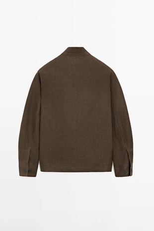 Total look faded linen overshirt- Заказать в России