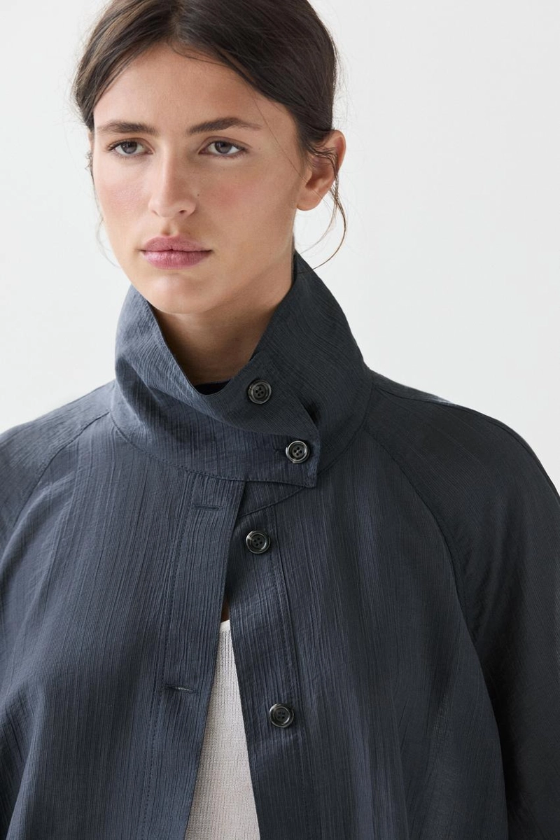 Куртка-бомбер с деталями на рукавах massimo dutti