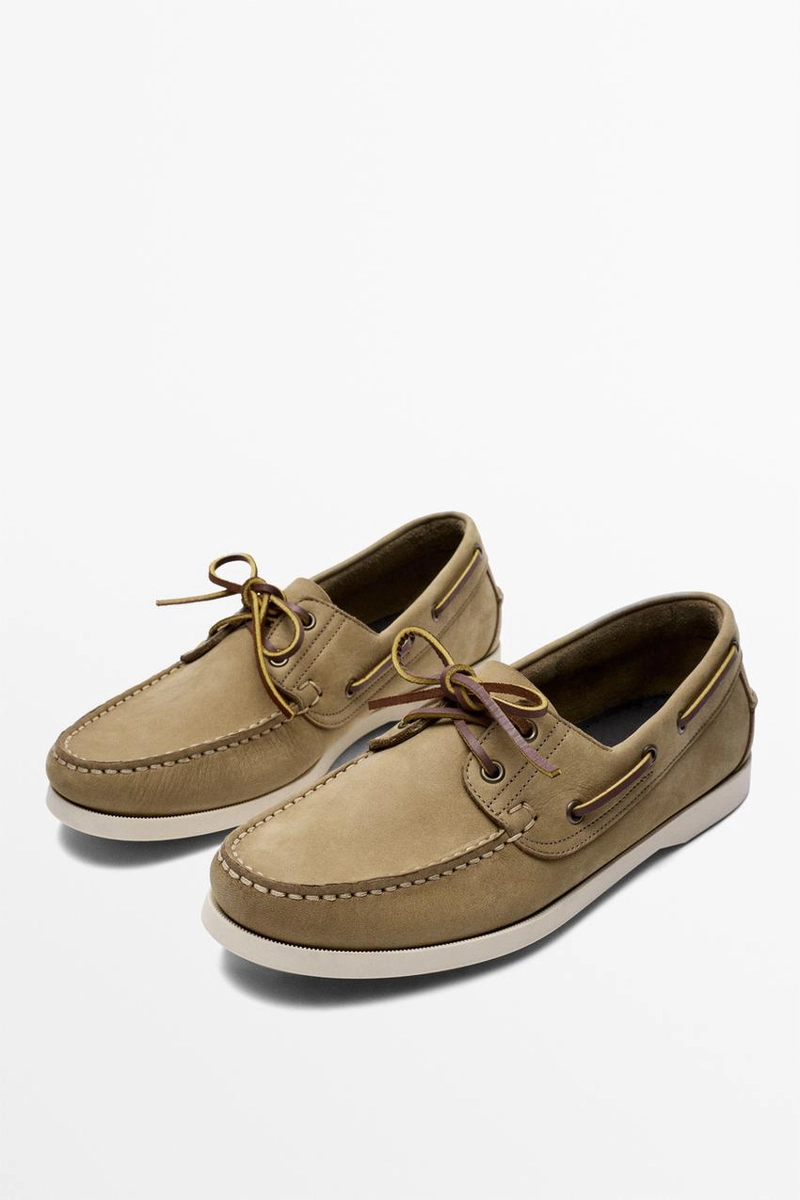 Мокасины из кожи