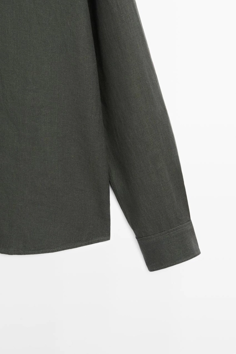 Рубашка regular fit из мерсеризованного 100% льна
