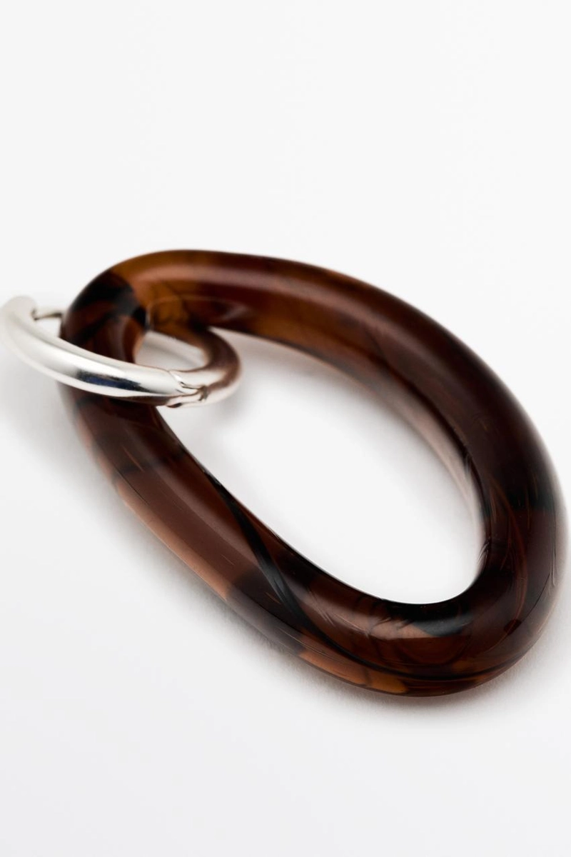 Серьги-кольца из стекла massimo dutti