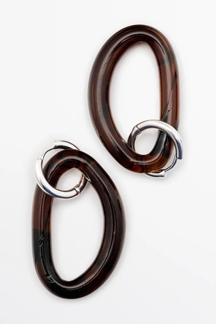 Серьги-кольца из стекла massimo dutti- Заказать в России