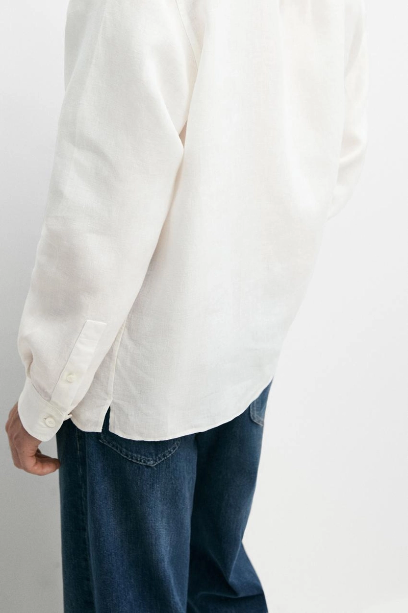 Рубашка regular fit из 100% льна