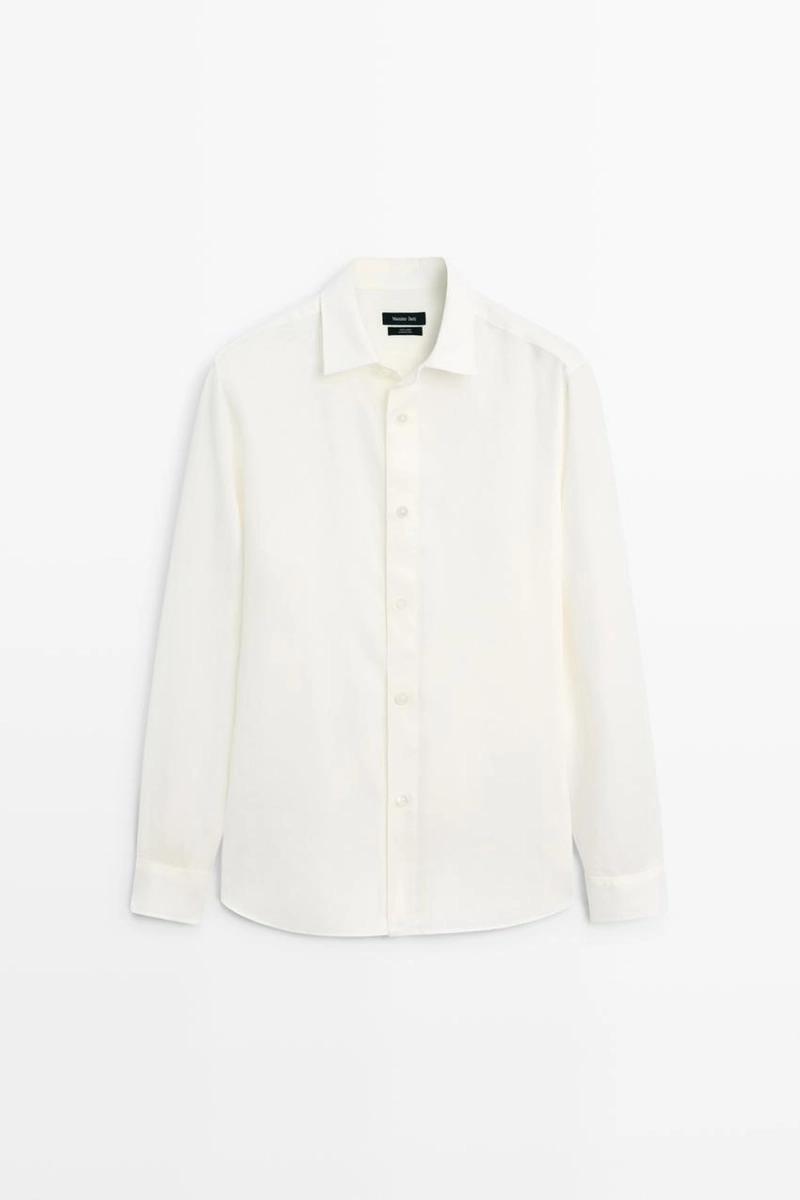 Рубашка regular fit из 100% льна