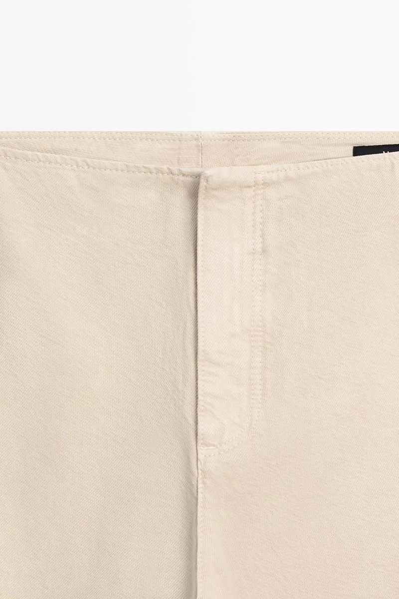 Штаны свободного кроя из ткани парашют massimo dutti