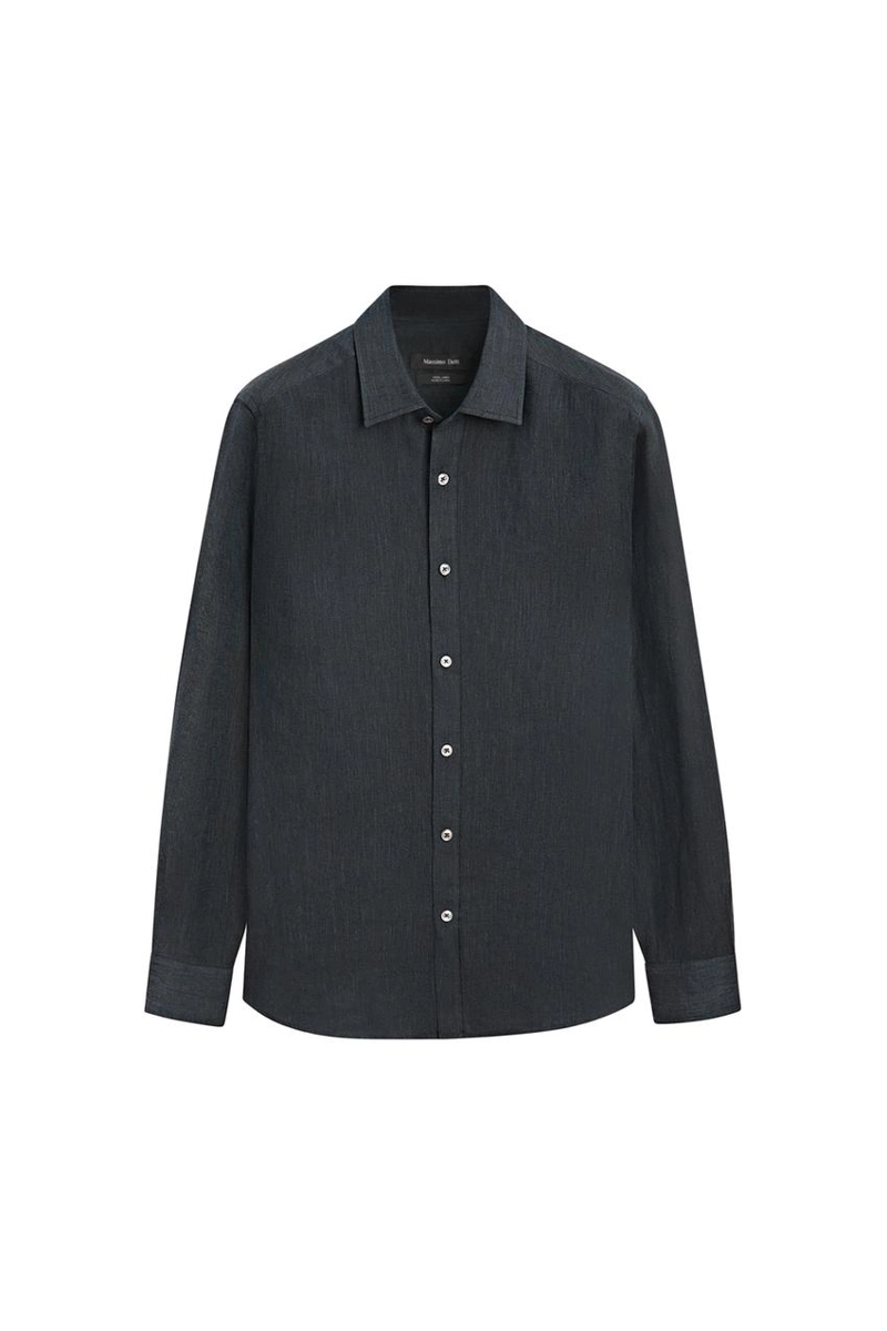 Рубашка regular fit из 100% льна