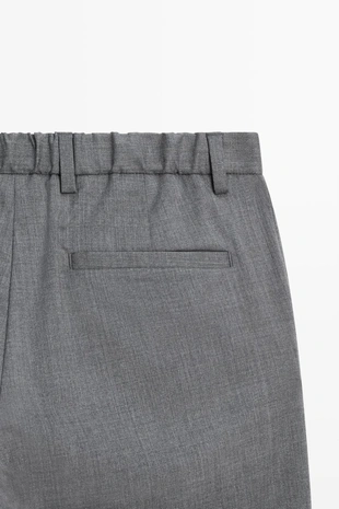 Брюки из смешанной шерсти cool wool с вытачками- Заказать в России