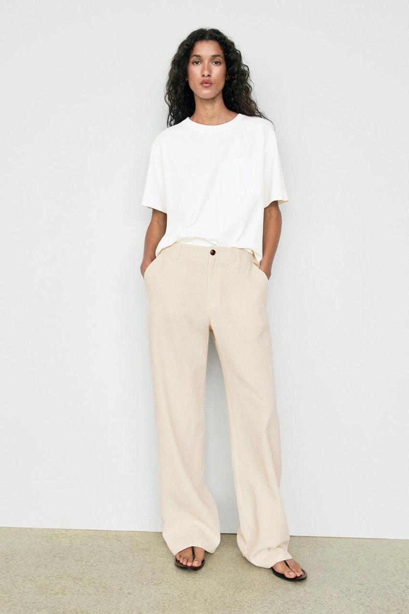 Футболка с коротким рукавом и накладным карманом massimo dutti