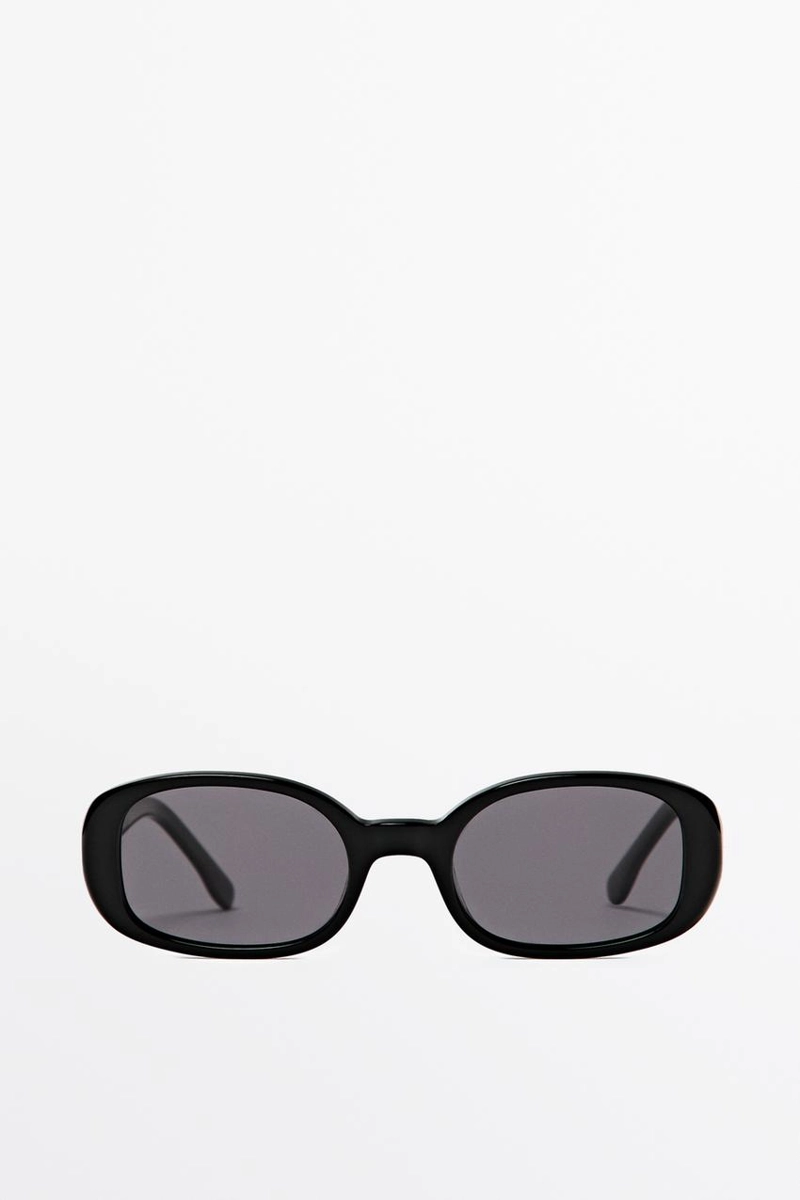 Округлые солнцезащитные очки в стиле 90-х massimo dutti