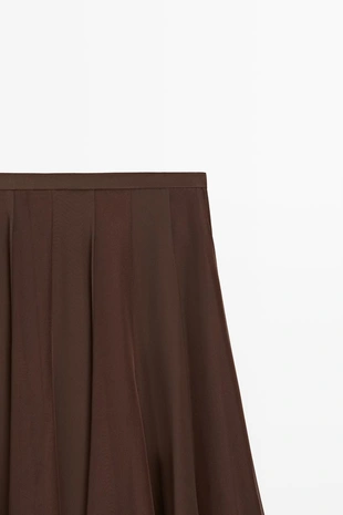 Платья-миди клёш из струящейся ткани massimo dutti- Заказать в России