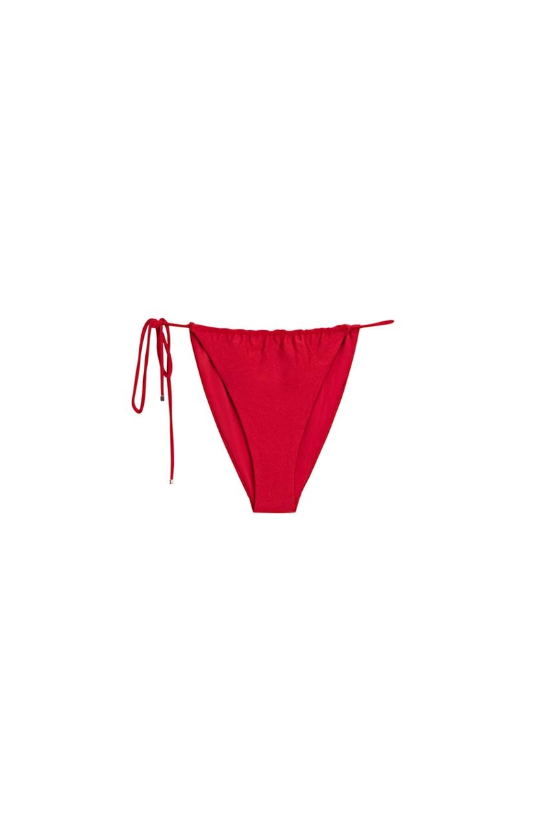 Бикини низ с блестящими завязками по бокам massimo dutti
