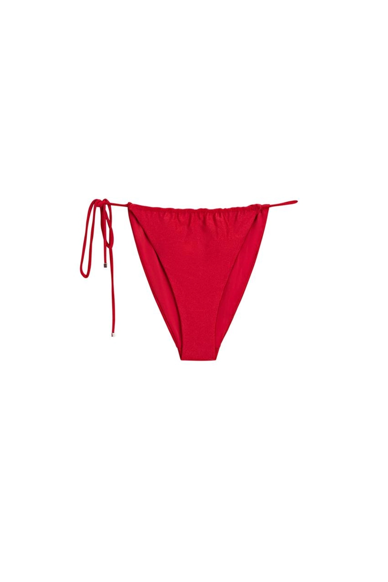 Бикини низ с блестящими завязками по бокам massimo dutti