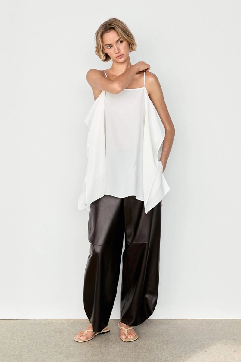 Топ на тонких бретелях massimo dutti