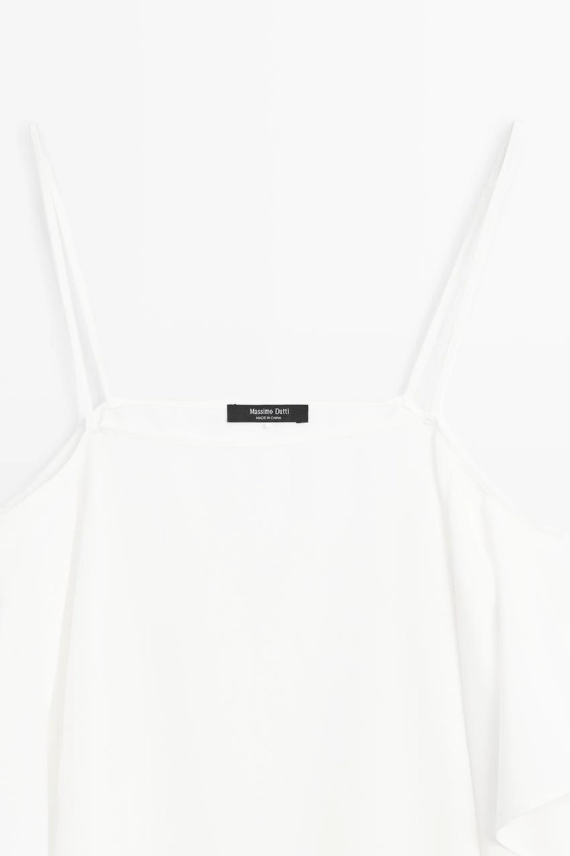 Топ на тонких бретелях massimo dutti