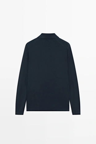 Поло-свитер из 100% мериносовой шерсти massimo dutti- Заказать в России