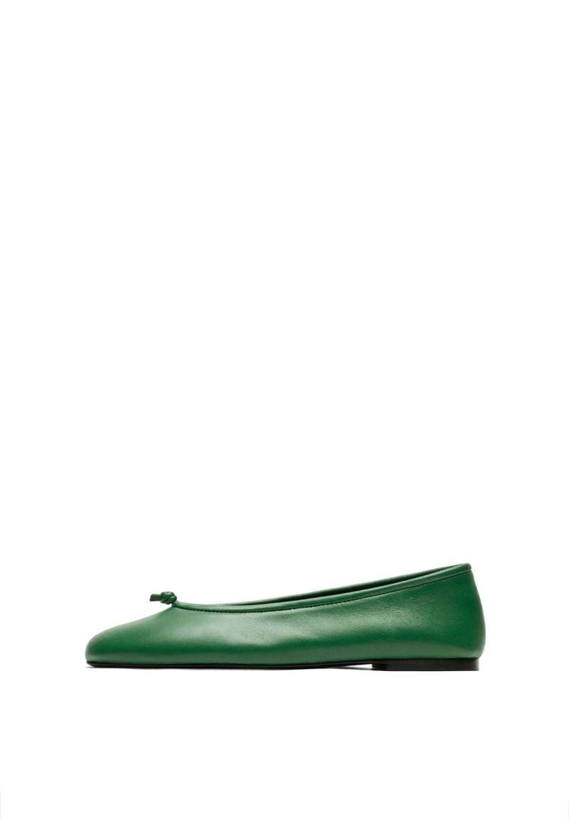 Балерина из кожи с узлом massimo dutti