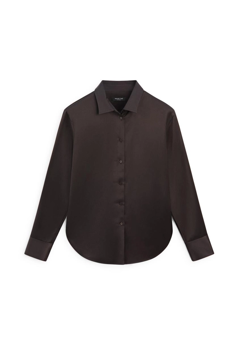 Свободная сатиновая рубашка