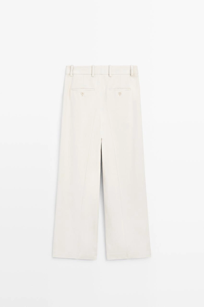Широкие брюки с широкими штанинами massimo dutti