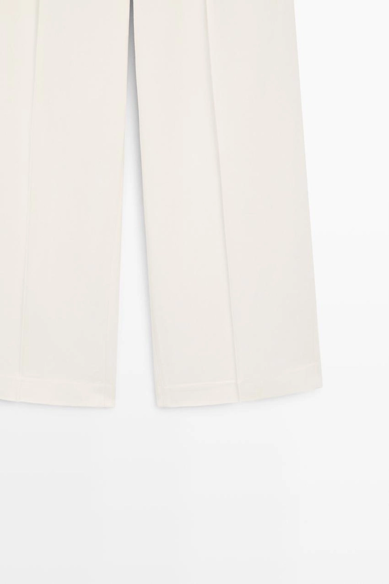 Широкие брюки с широкими штанинами massimo dutti