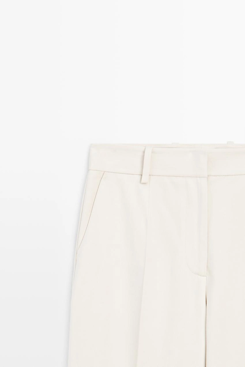 Широкие брюки с широкими штанинами massimo dutti