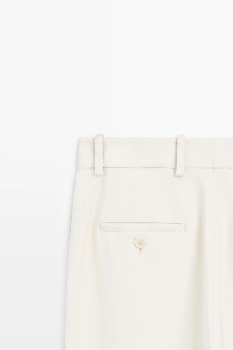 Широкие брюки с широкими штанинами massimo dutti