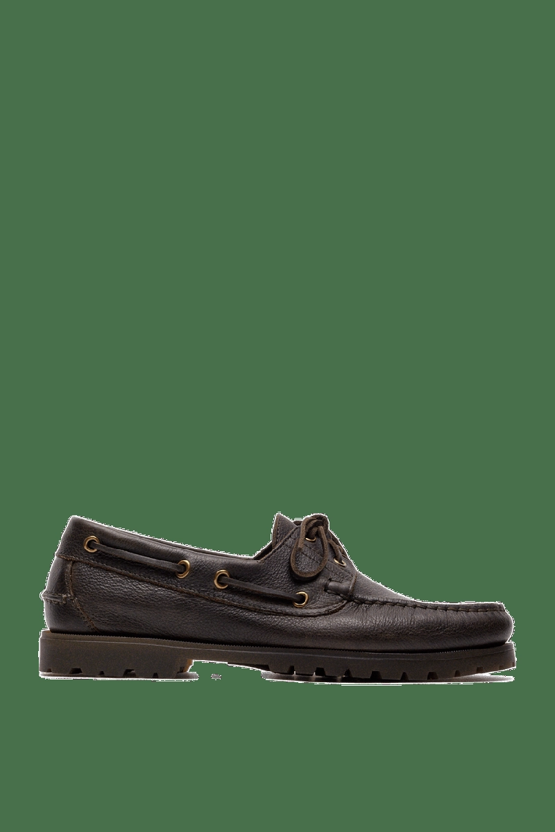 Кожаные лодочные туфли из наппы massimo dutti