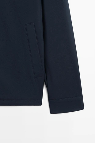 NAVY BLUE | 3245/409/401 - Massimo Dutti Легкая куртка с воротником