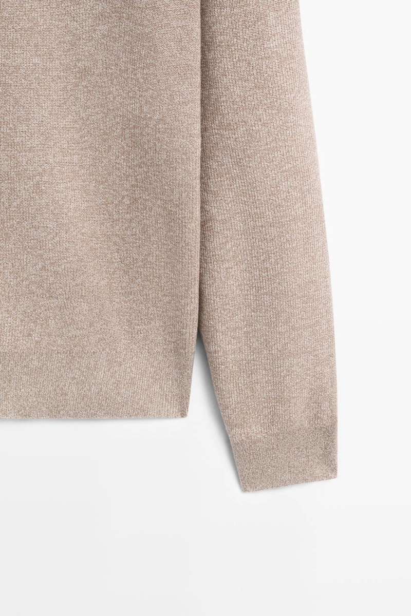 Поло-свитер из 100% хлопка mouliné