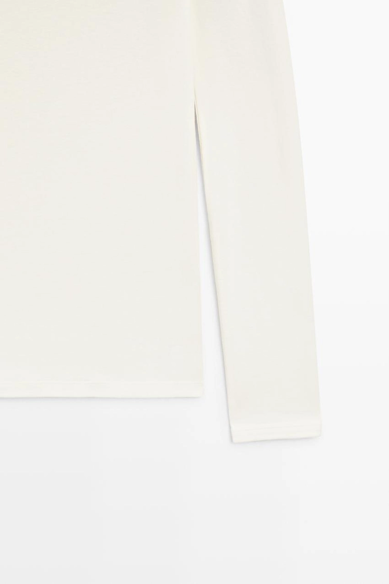 Футболка с длинным рукавом и лодочкой massimo dutti