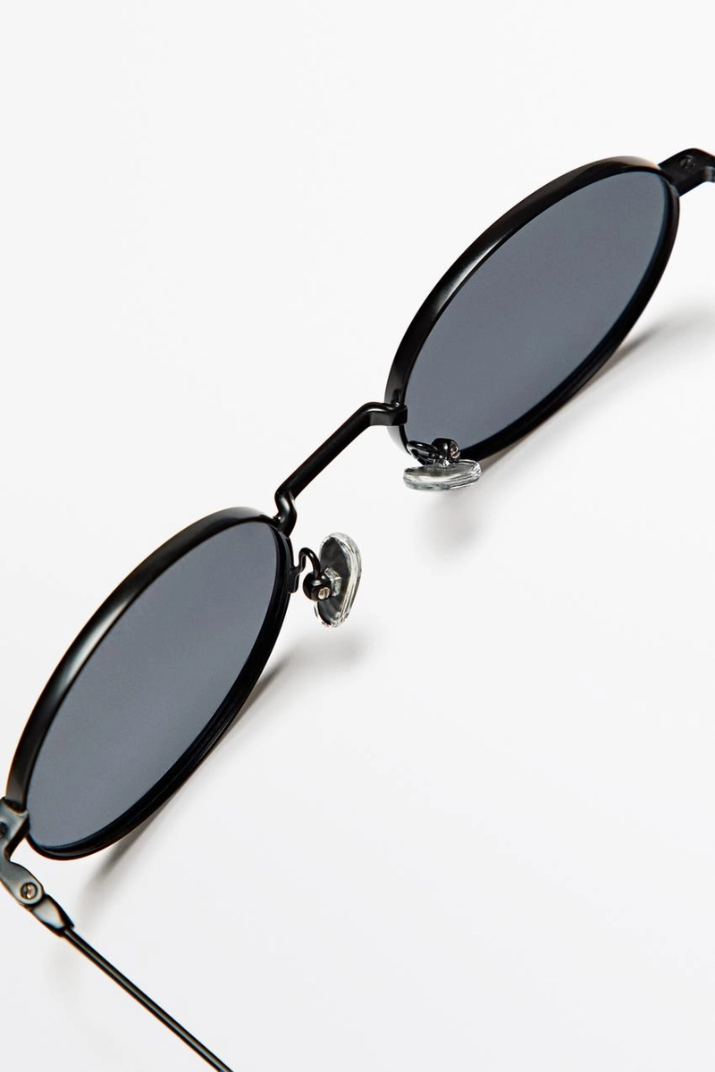 Металлические солнцезащитные очки massimo dutti