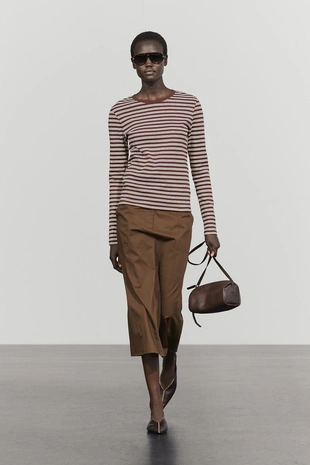 Футболка в полоску из 100% хлопка massimo dutti- Заказать в России