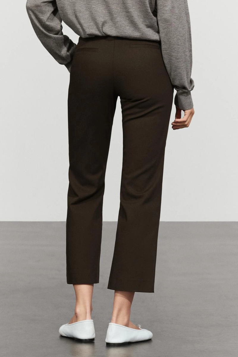 Расклешённые брюки с эластичной посадкой massimo dutti
