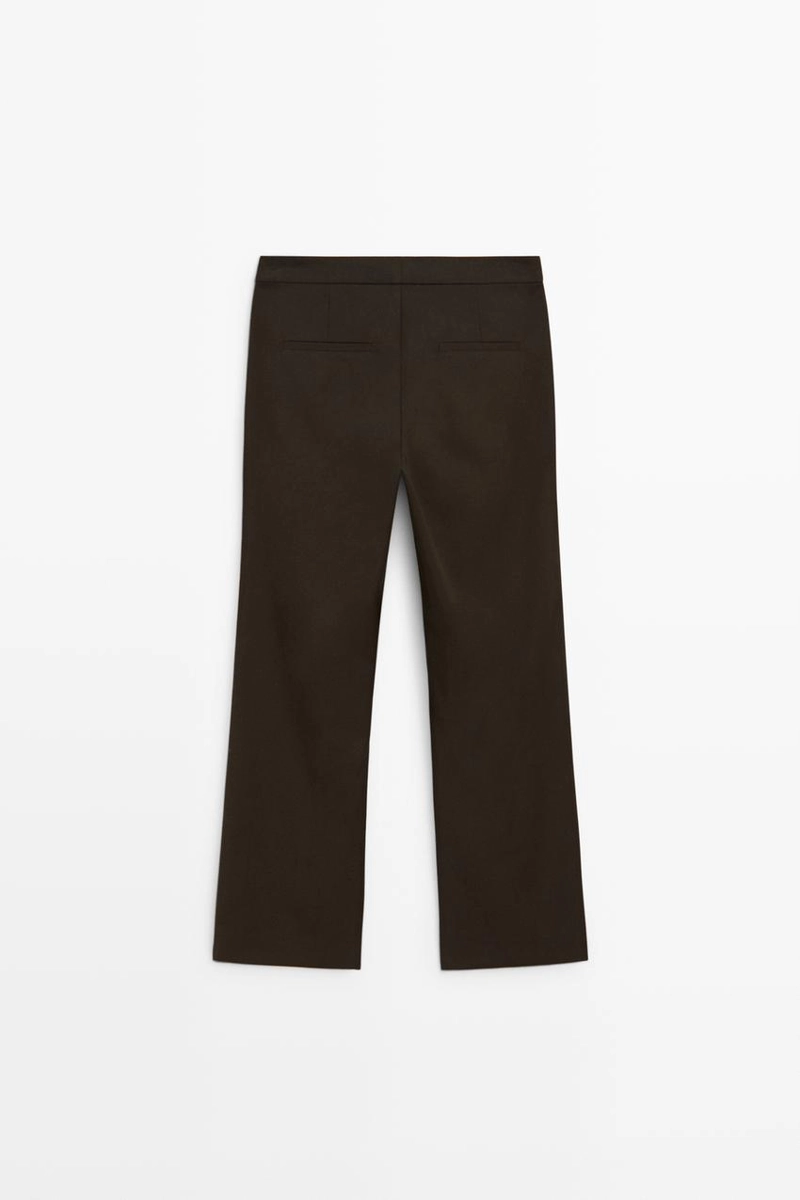 Расклешённые брюки с эластичной посадкой massimo dutti