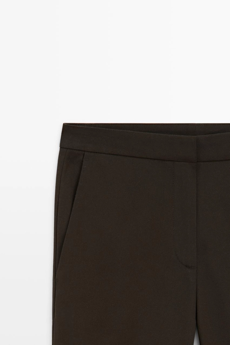 Расклешённые брюки с эластичной посадкой massimo dutti