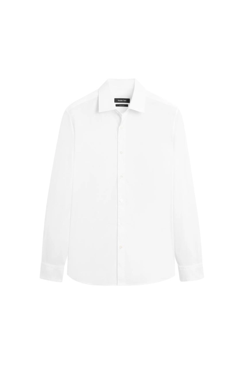 Рубашка slim fit с эластичной тканью