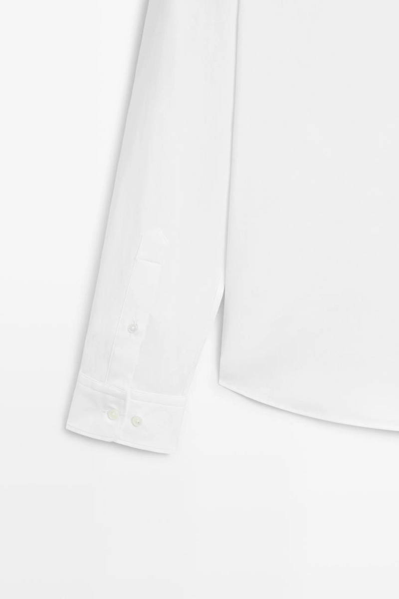 Рубашка slim fit с эластичной тканью